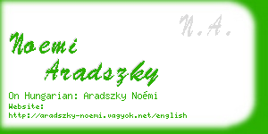noemi aradszky business card